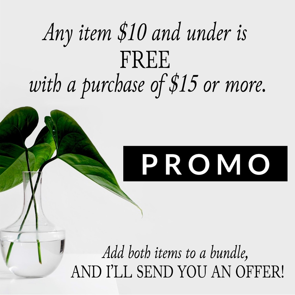 FREE item with purchase of $15 or more!